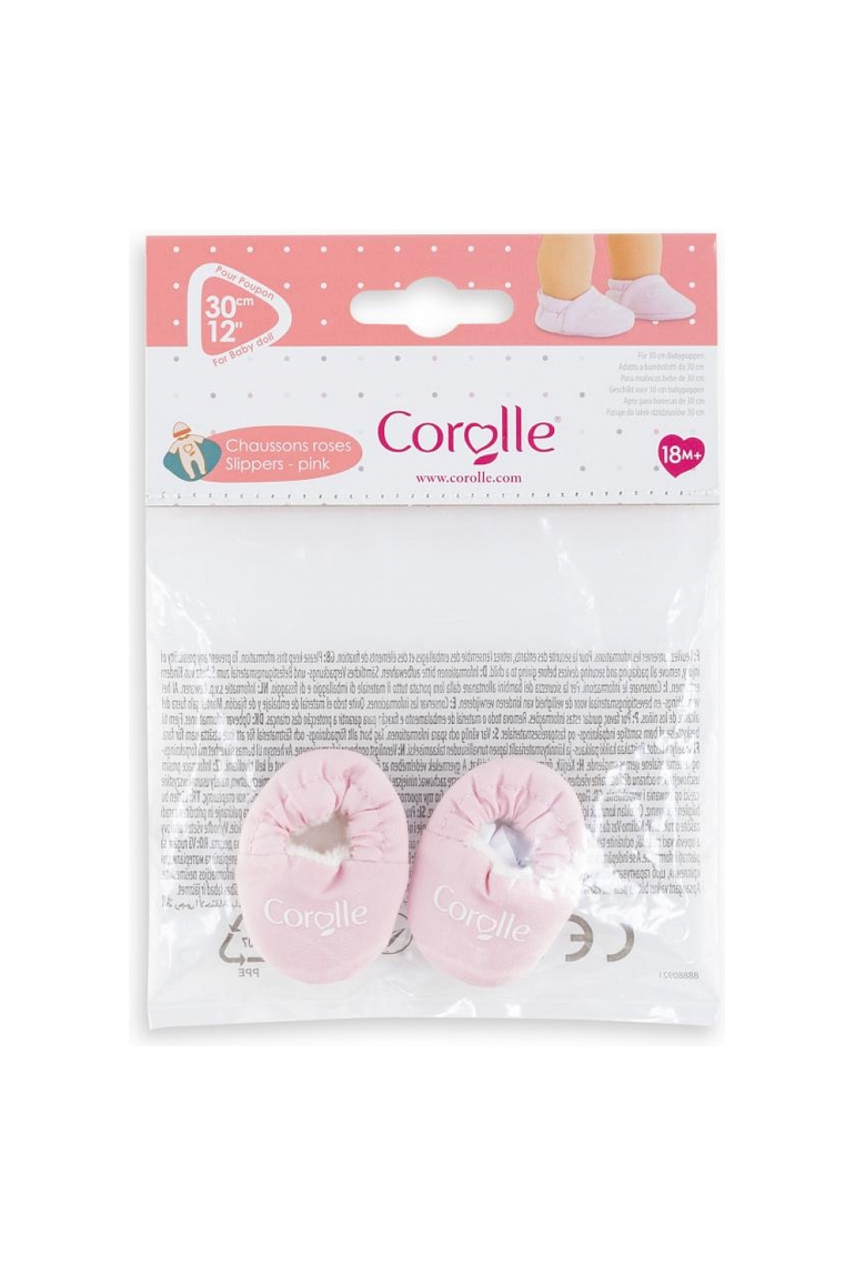 Chaussons roses pour poupon 30 cm, Corolle 1