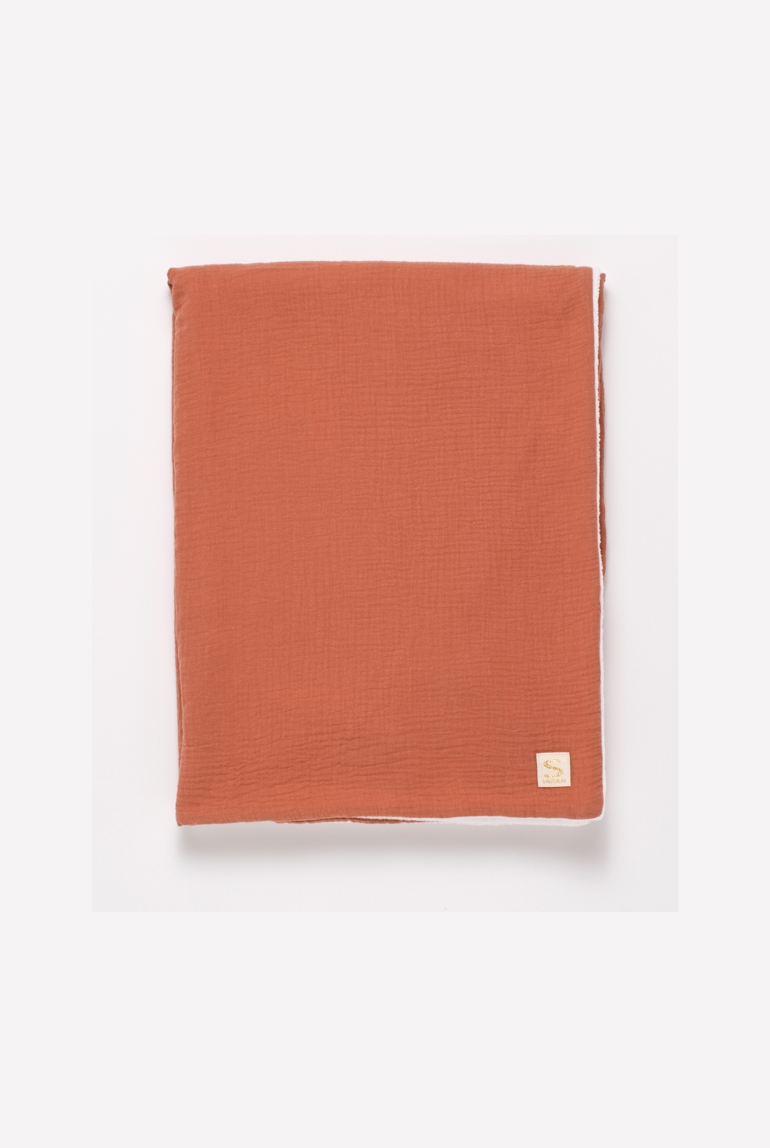 Couverture bébé en gaze de coton et polaire, Sauthon 1