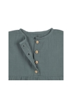 Robe en mousseline gots vert pétrole, Lassig 2