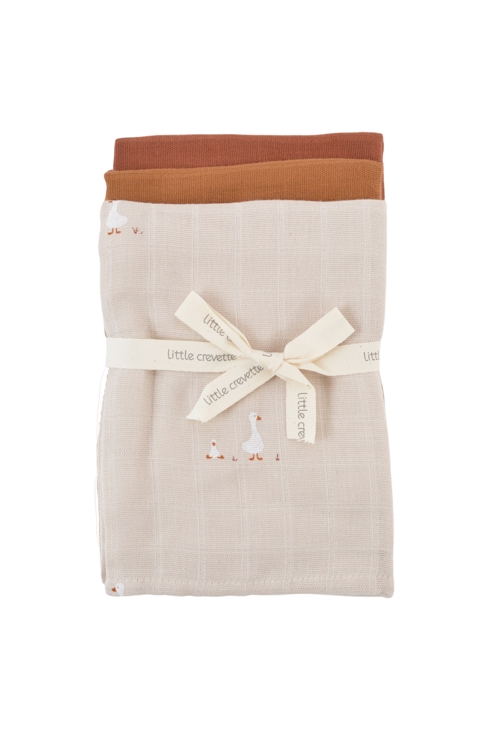 Lot de 3 langes Nils, Little Crevette