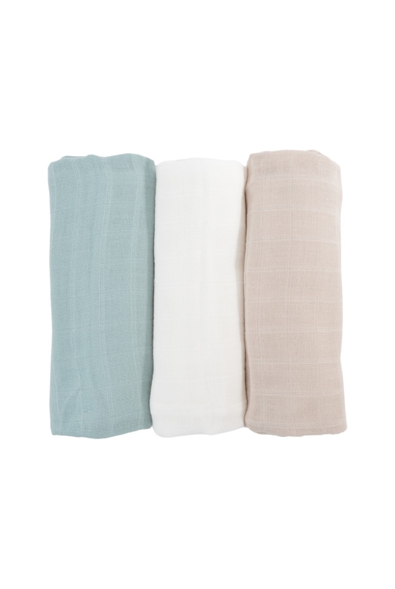 Lot de 3 langes Arc-en-ciel, Little Crevette 1