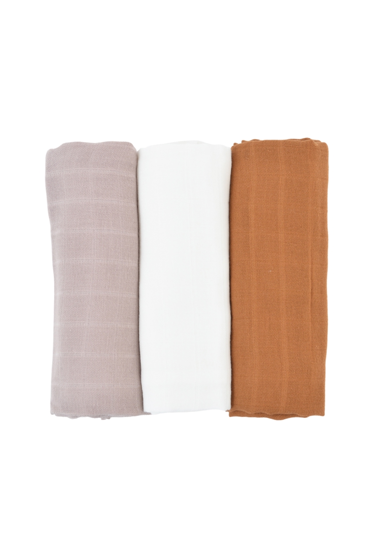 Lot de 3 langes Arc-en-ciel, Little Crevette 1