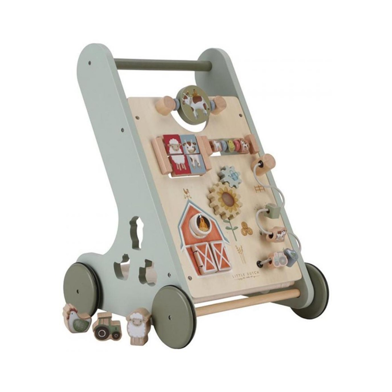 Little Dutch - Chariot de marche avec activités en bois fsc, Little Dutch - - Dès la naissance