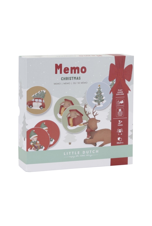 Jeu éducatif Memo de noël fsc, Little Dutch