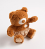 Peluche ours marron avec détails brodés, Sauthon