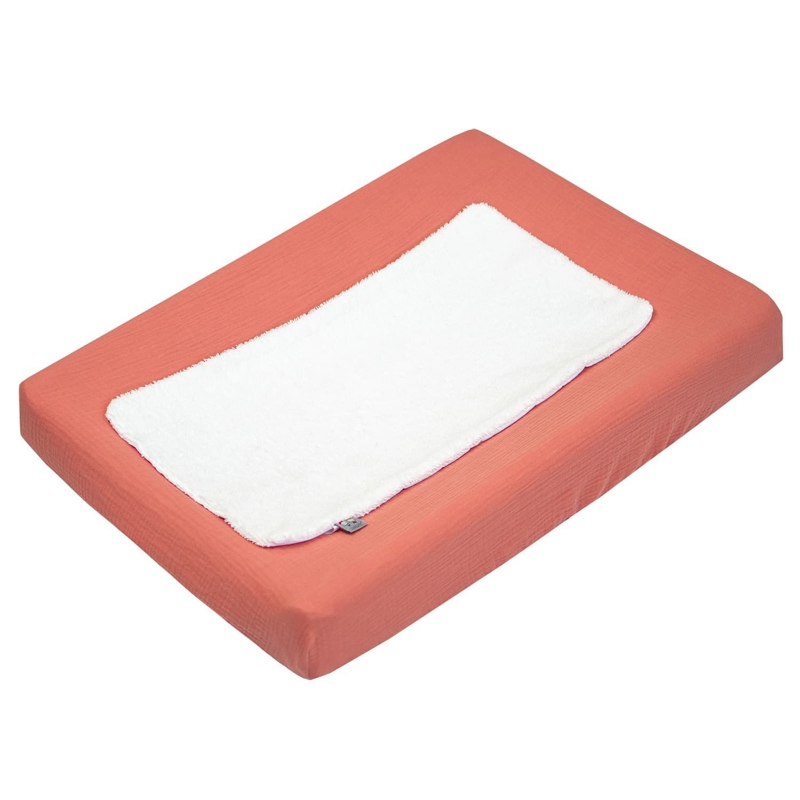 Housse de matelas à langer + éponge bambou jeanne, Sevira Kids -
