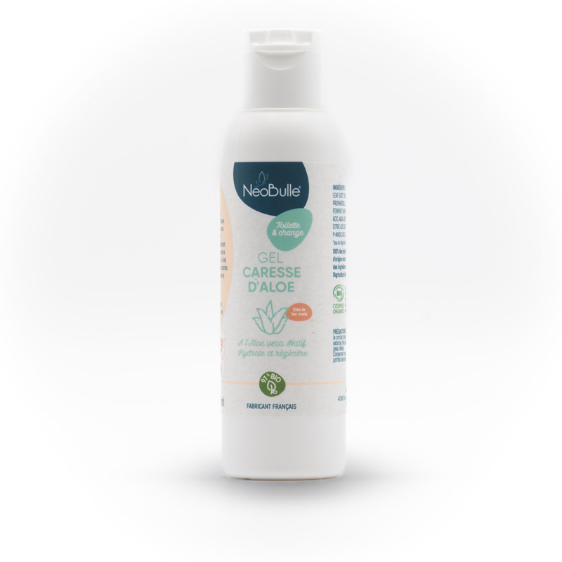Gel 125ml caresse d'aloe vera, hydrate et regénère la peau, Néobulle -