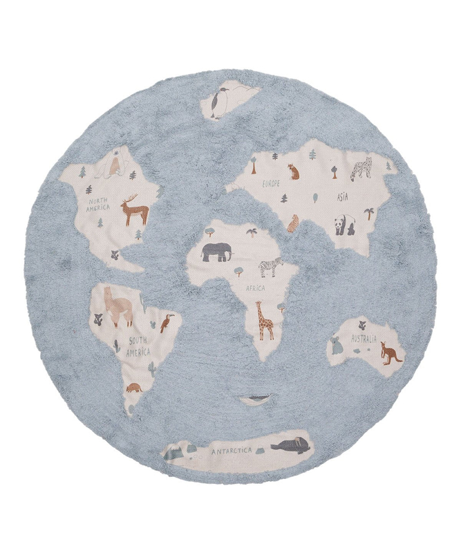 Tapis deco lavable MONDE 140cm -