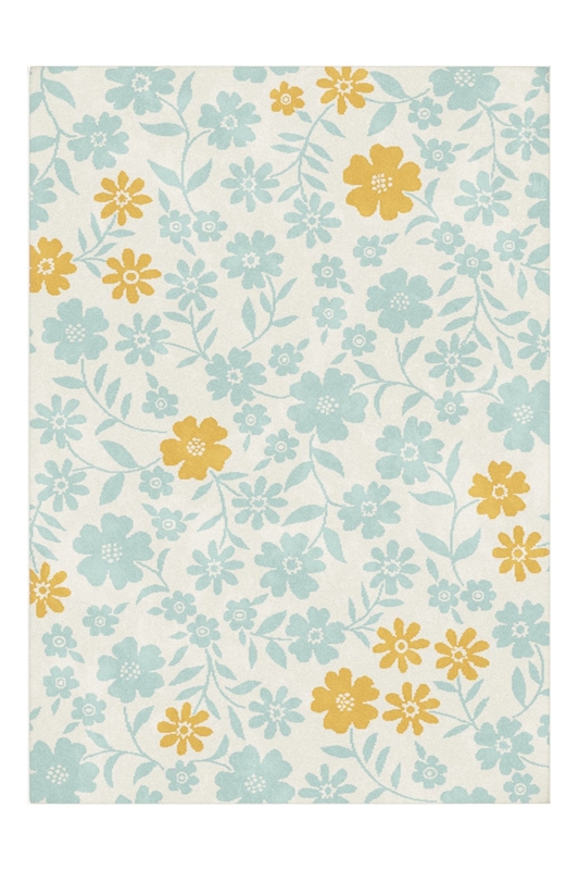 Tapis enfant super doux FLEURS - 160x230 cm