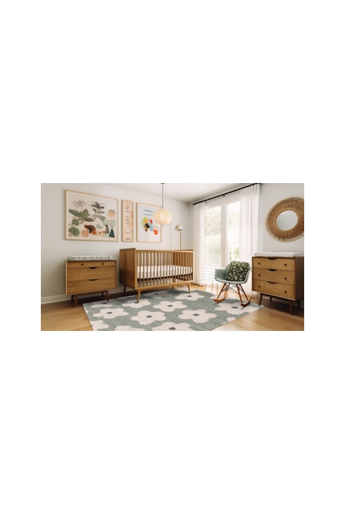 Tapis enfant épais et confortable FLEURS