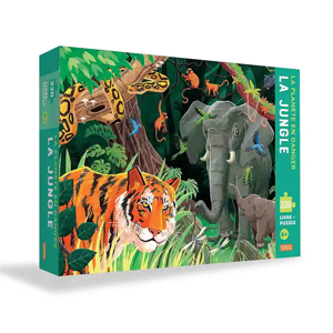 Puzzle & Livre La planète en danger  la jungle, Sassi Junior 1