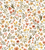 Papier peint 50cm x 10m fleurs vintage Felidae, Lilipinso