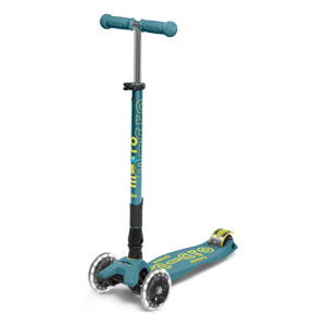 Trottinette enfant maxi  deluxe pliable bleu pétrole led, Micro 1