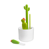 Présentoir de lave biberons 4 brosses et goupillons blanc et vert CACTI™, Boon