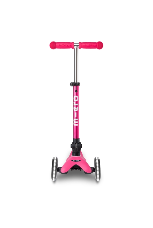 3 roues mini deluxe rose pliable led, micro