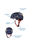 Casque Rocket, M (tour de tête de 52 à 56 cm), micro 3