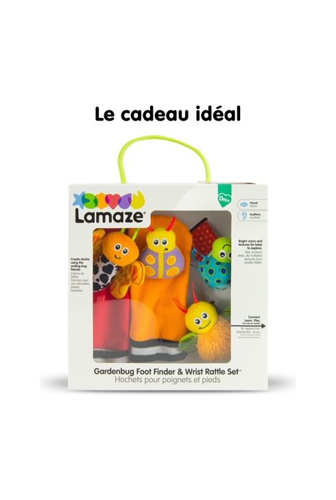 Doudou coffret Hochets pour poignets et pieds, Lamaze