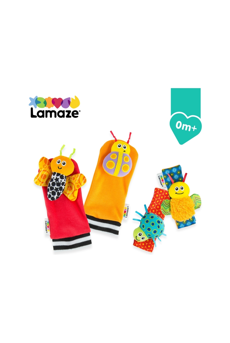 Doudou coffret Hochets pour poignets et pieds, Lamaze 1