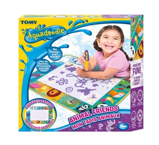 Tapis à dessin Aquadoodle Mon tapis animaux, Tomy 1