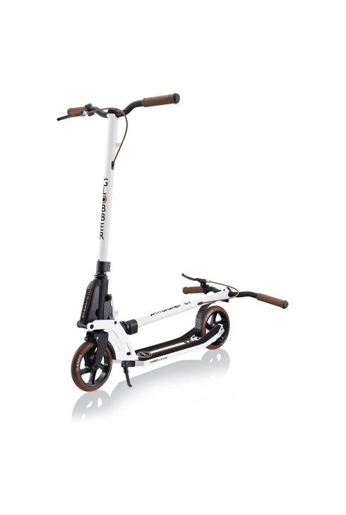 Trottinette ONE K 180 PISTON DELUXE guidon réglable et frein blanc Vintage, Globber