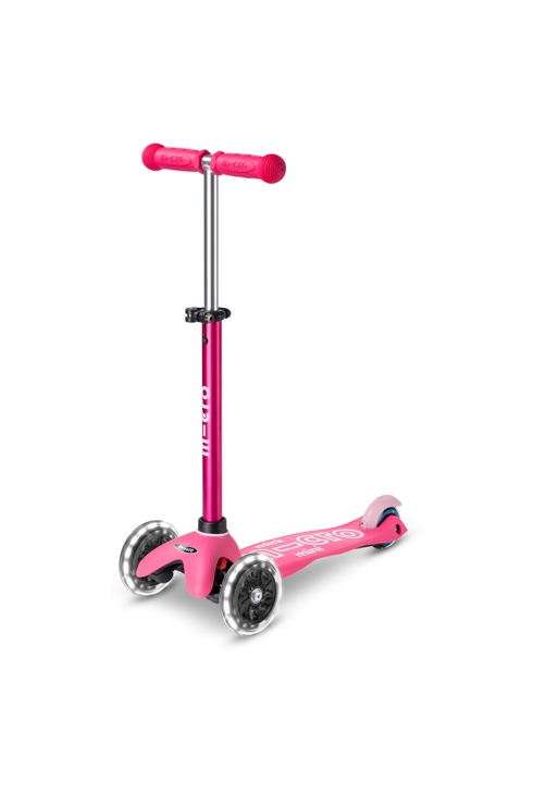 3 roues mini deluxe rose led, micro