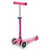 Trottinette 3 roues mini  deluxe rose led, Micro