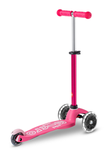 3 roues mini deluxe rose led, micro