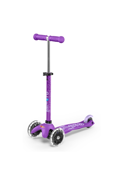 3 roues mini deluxe violet led, micro