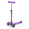 Trottinette 3 roues mini  deluxe violet led, Micro