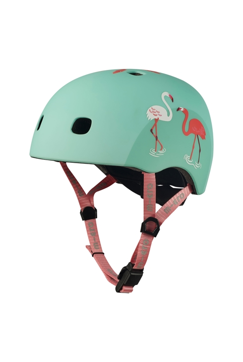 Casque Flamant Rose, M (tour de tête de 52 à 56 cm), micro