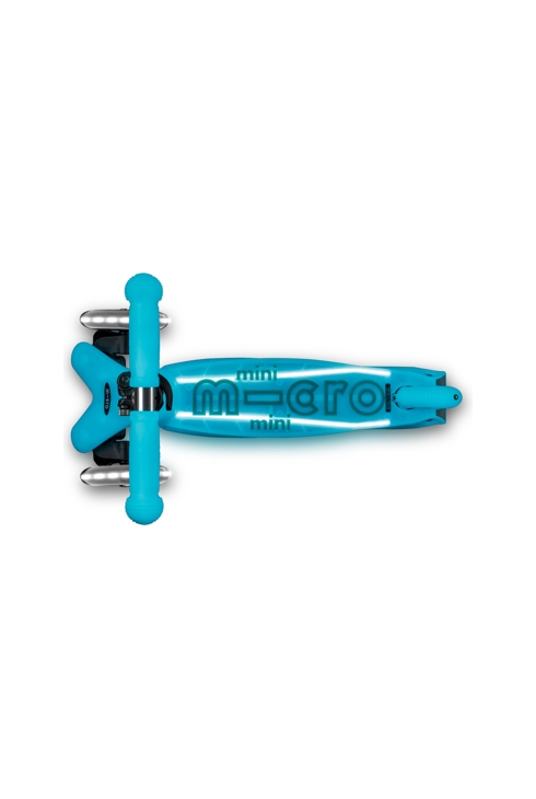 Trottinette enfant mini deluxe glow aqua led, Micro