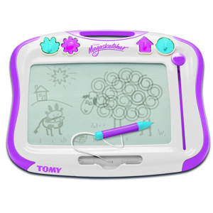 Tablette à dessin Megasketcher Classique framboise crème, Tomy 1