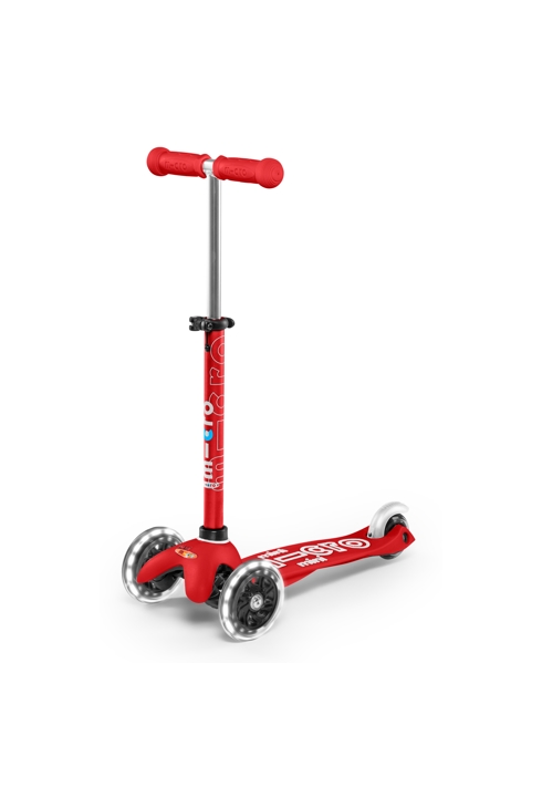 3 roues mini deluxe rouge led, micro