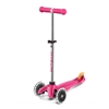 Trottinette 3 roues mini  plus led rose, Micro