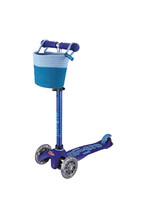 Panier bleu pour trottinette, Micro