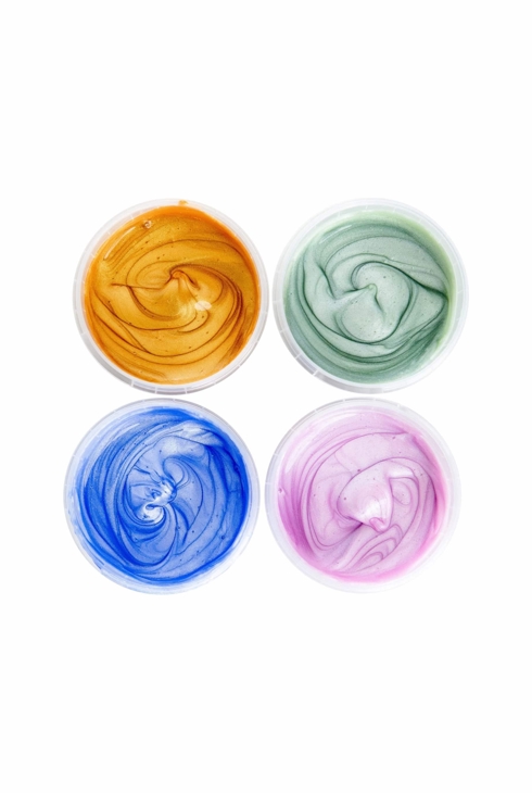 Set de peinture à doigts Cristal Mika naturelle et bio, Neogrün