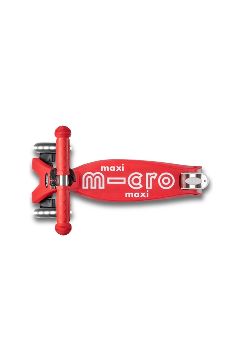 Trottinette enfant maxi deluxe rouge led, Micro