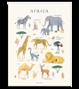 Affiche seule animaux d'Afrique Living earth 30x40 cm, Lilipinso