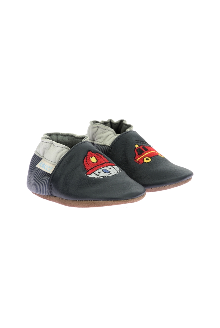 Chaussons cuir Badge Fire, Robeez 1