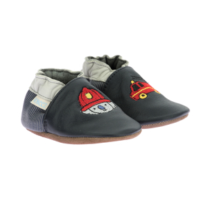 Chaussons cuir Badge Fire, Robeez 1