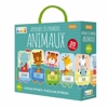 Puzzle & Livre  apprends tes premiers animaux, Sassi Junior