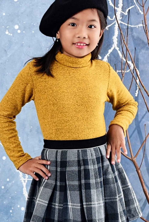 Pull col roulé tout doux coton effet laine jaune Harmonie, La Faute à Voltaire