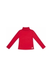 Sous pull  col roulé fille  coton jersey rouge   Harmonie, La Faute à Voltaire 2
