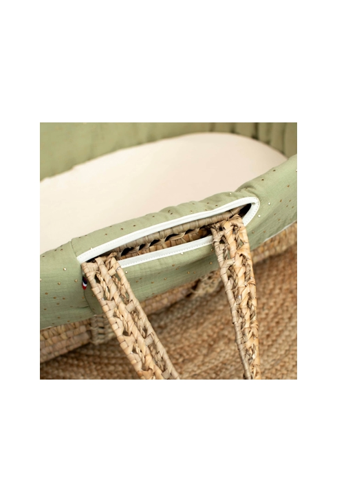 Couffin bébé avec Matelas pois dorés, Sevira Kids