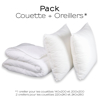 Pack coton bio couette + oreiller(s) - bien-être