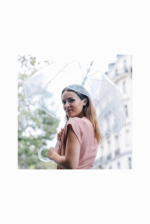 Parapluie transparent long et automatique, SMATI