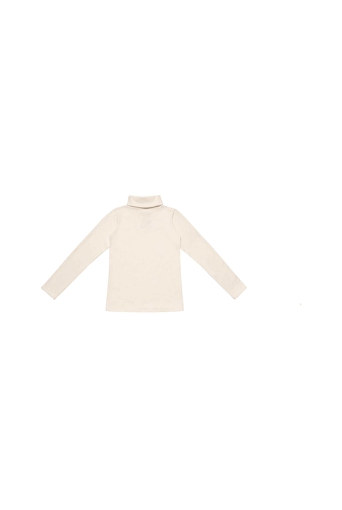 Sous-Pull col roulé garçon coton jersey beige Harmonie, La Faute à Voltaire