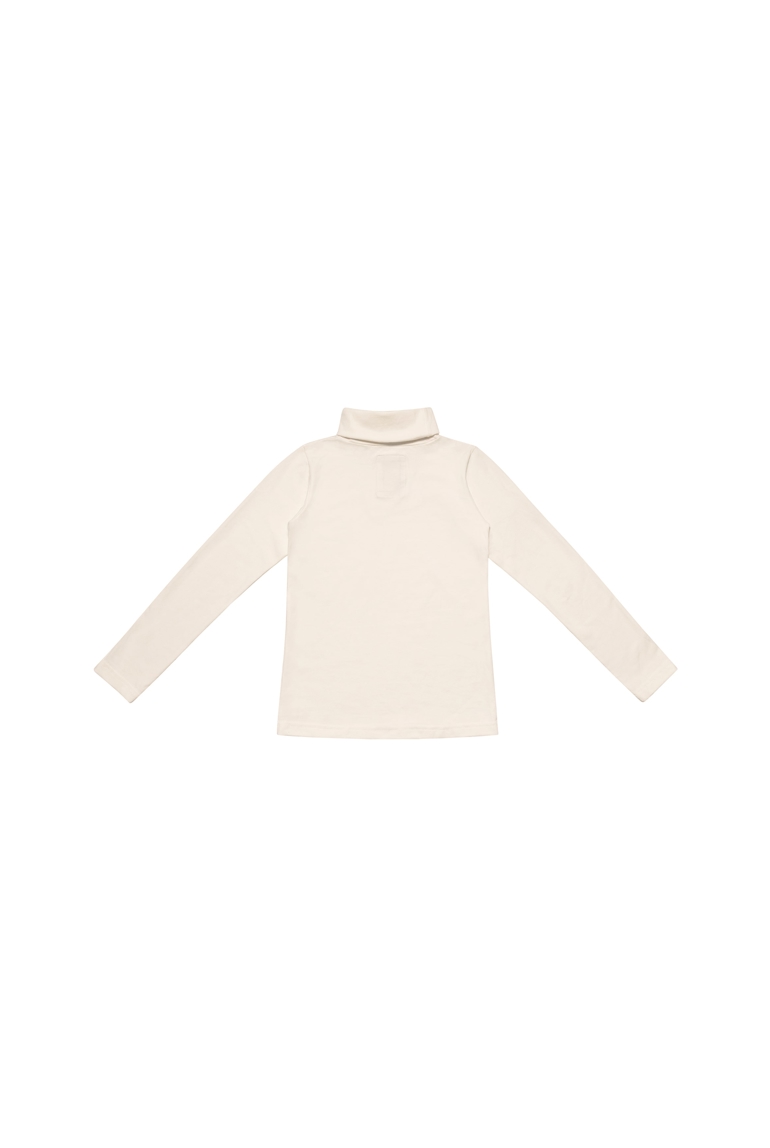 Sous-Pull col roulé garçon  coton jersey beige   Harmonie, La Faute à Voltaire 1