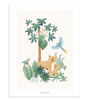 Affiche enfant jungle léopard Yatsuni, Lilipinso