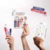 Kit supporter Maquillage Bleu Blanc Rouge Tattoopen, Nailmatic